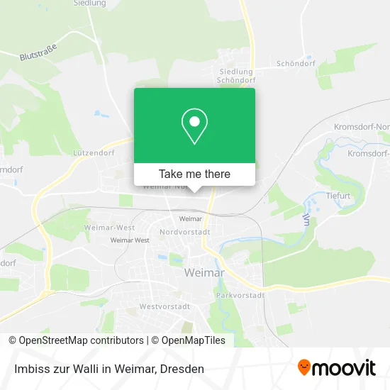 Карта Imbiss zur Walli in Weimar