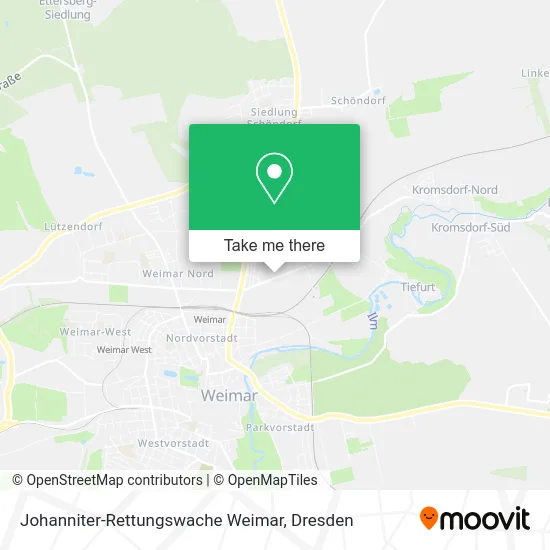 Карта Johanniter-Rettungswache Weimar