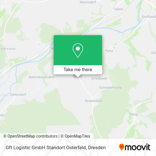 Карта Gft Logistic GmbH Standort Osterfeld