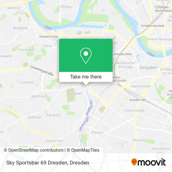 Sky Sportsbar 69 Dresden map