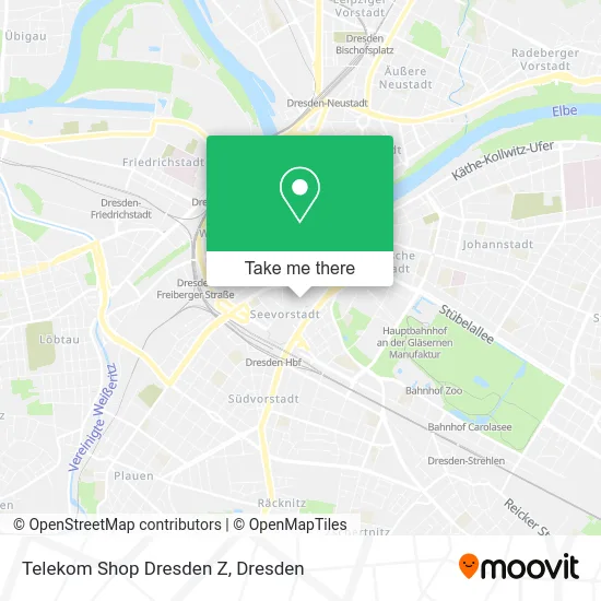 Telekom Shop Dresden Z map