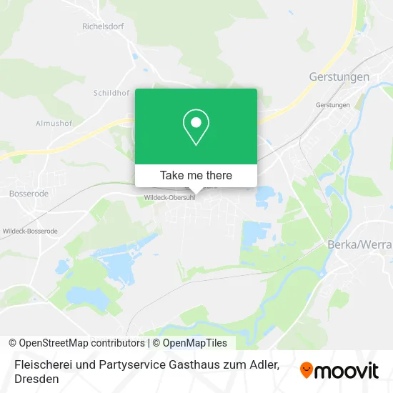 Карта Fleischerei und Partyservice Gasthaus zum Adler