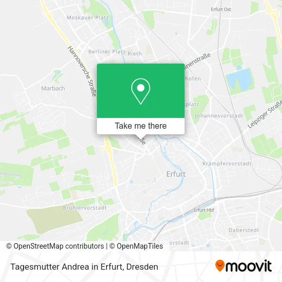 Карта Tagesmutter Andrea in Erfurt
