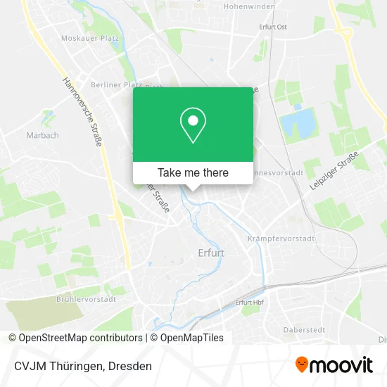 Карта CVJM Thüringen