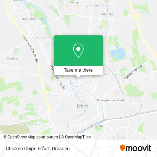 Карта Chicken Chips Erfurt