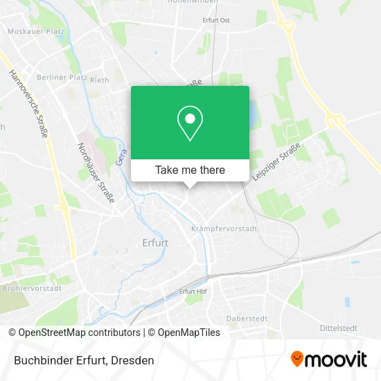 Карта Buchbinder Erfurt
