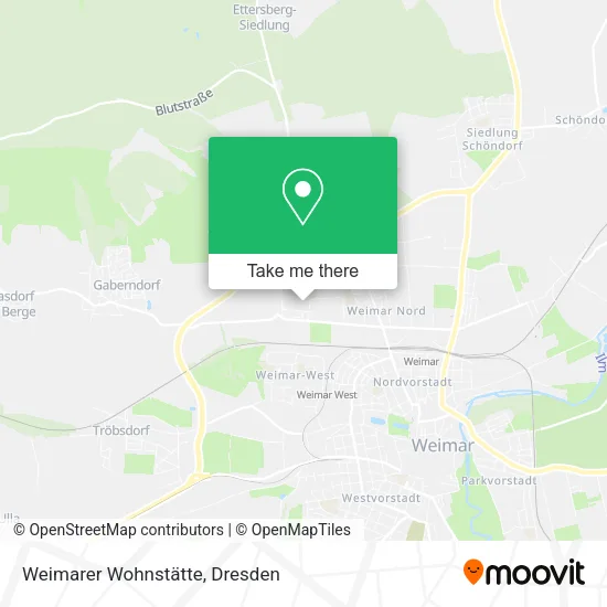 Карта Weimarer Wohnstätte