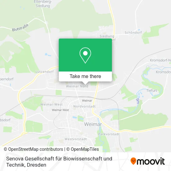 Карта Senova Gesellschaft für Biowissenschaft und Technik
