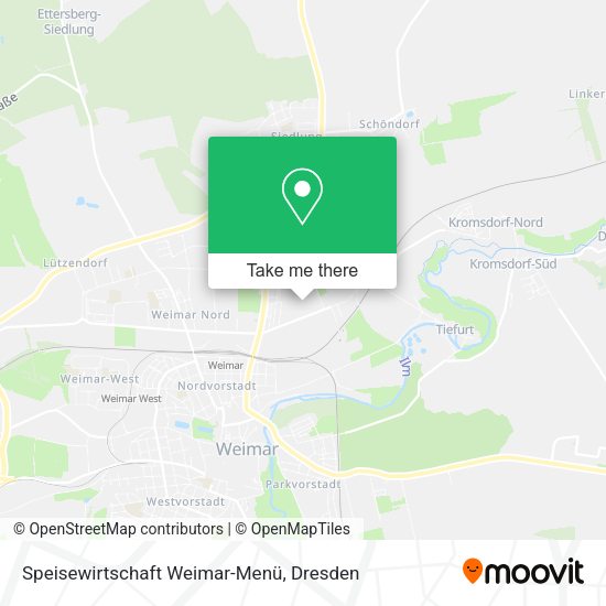 Карта Speisewirtschaft Weimar-Menü