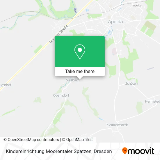 Карта Kindereinrichtung Moorentaler Spatzen