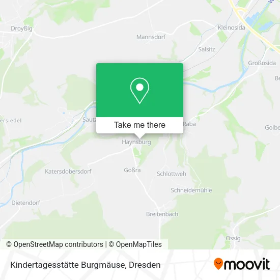 Карта Kindertagesstätte Burgmäuse