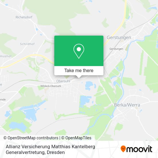 Карта Allianz Versicherung Matthias Kantelberg Generalvertretung