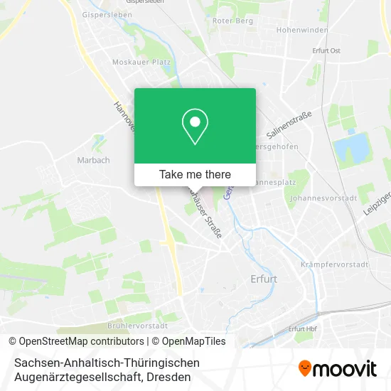 Карта Sachsen-Anhaltisch-Thüringischen Augenärztegesellschaft