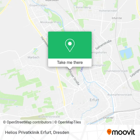 Карта Helios Privatklinik Erfurt