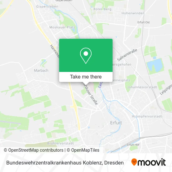 Карта Bundeswehrzentralkrankenhaus Koblenz