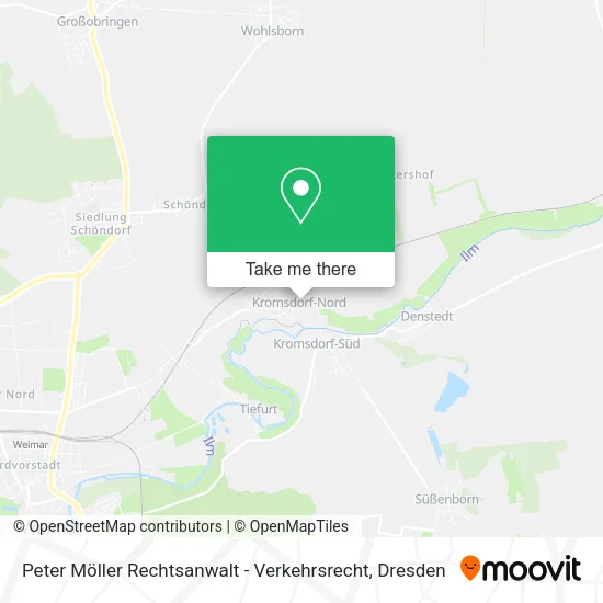 Карта Peter Möller Rechtsanwalt - Verkehrsrecht