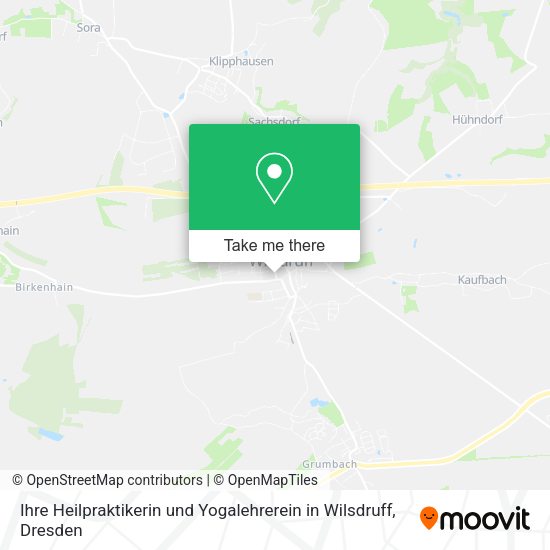 Карта Ihre Heilpraktikerin und Yogalehrerein in Wilsdruff