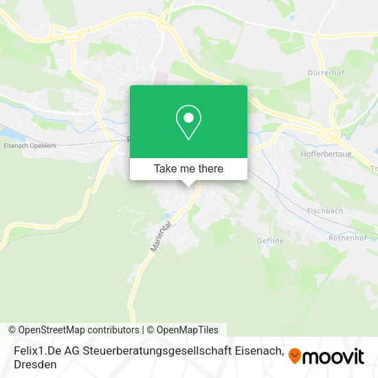 Карта Felix1.De AG Steuerberatungsgesellschaft Eisenach