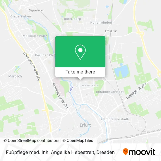 Карта Fußpflege med. Inh. Angelika Hebestreit