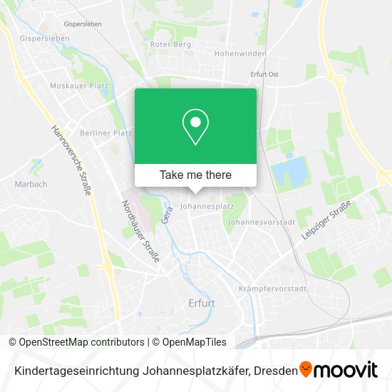 Карта Kindertageseinrichtung Johannesplatzkäfer