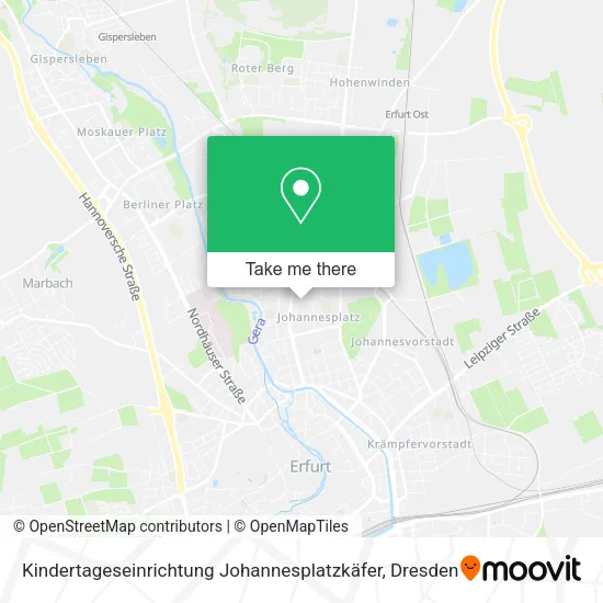 Карта Kindertageseinrichtung Johannesplatzkäfer