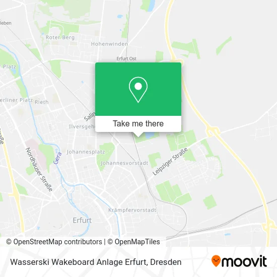 Карта Wasserski Wakeboard Anlage Erfurt