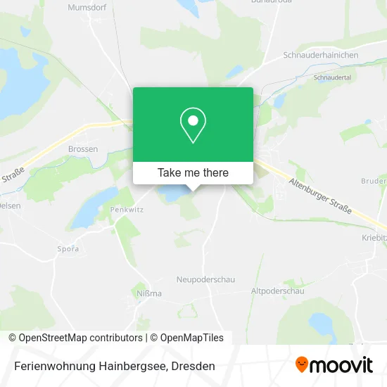Карта Ferienwohnung Hainbergsee