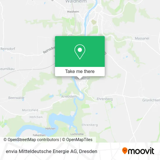 Карта envia Mitteldeutsche Energie AG