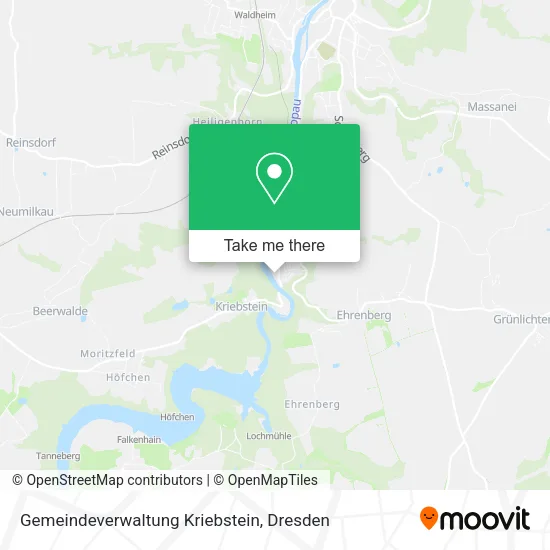 Карта Gemeindeverwaltung Kriebstein