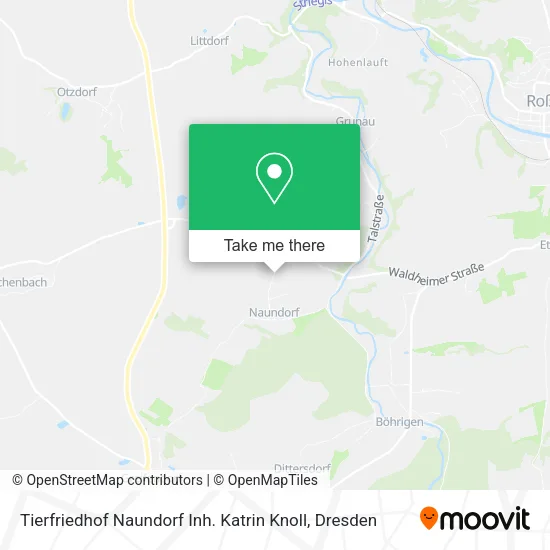 Карта Tierfriedhof Naundorf Inh. Katrin Knoll
