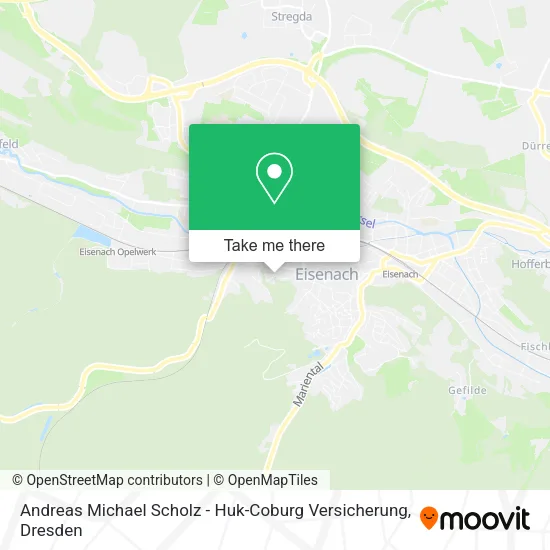 Карта Andreas Michael Scholz - Huk-Coburg Versicherung
