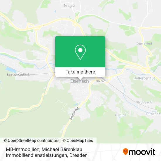 Карта MB-Immobilien, Michael Bärenklau Immobiliendienstleistungen