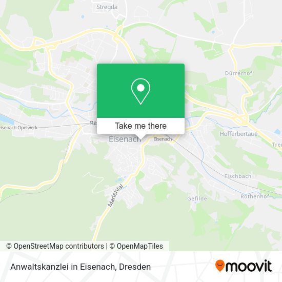 Карта Anwaltskanzlei in Eisenach