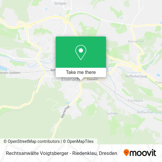 Карта Rechtsanwälte Voigtsberger - Riedenklau