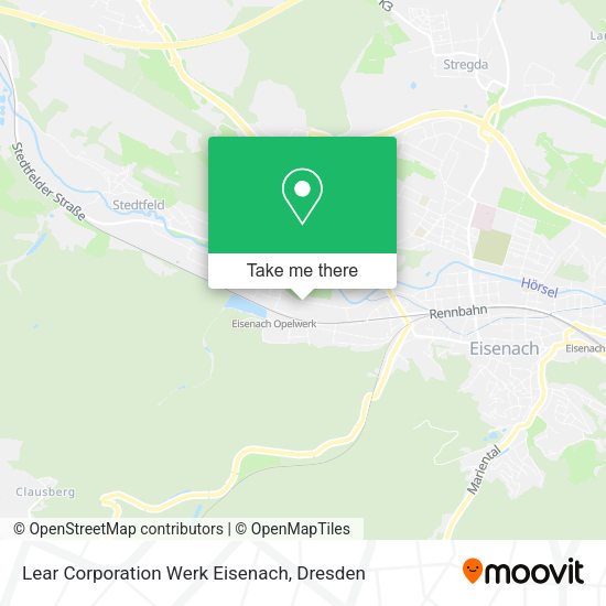 Карта Lear Corporation Werk Eisenach