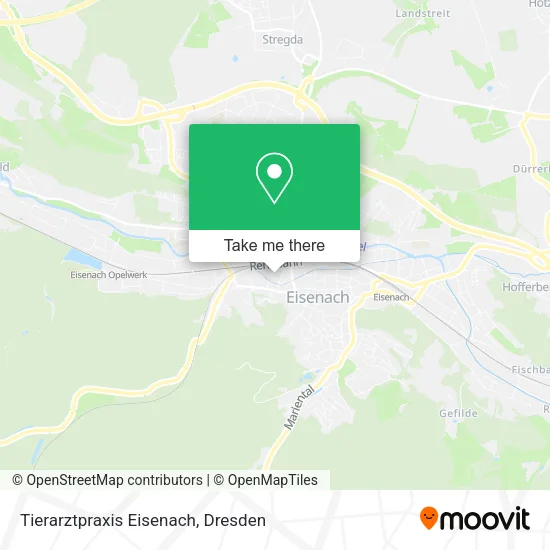 Карта Tierarztpraxis Eisenach