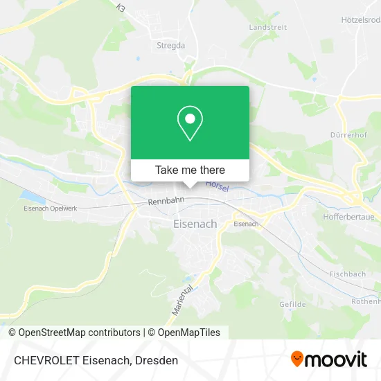 Карта CHEVROLET Eisenach