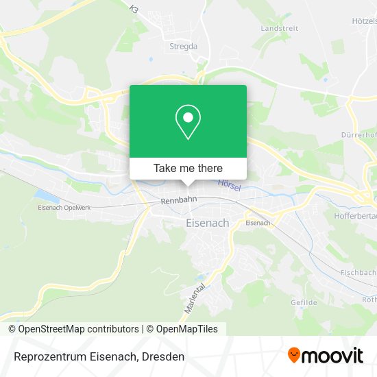 Карта Reprozentrum Eisenach