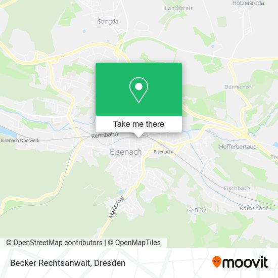 Карта Becker Rechtsanwalt