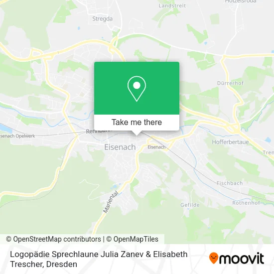 Карта Logopädie Sprechlaune Julia Zanev & Elisabeth Trescher