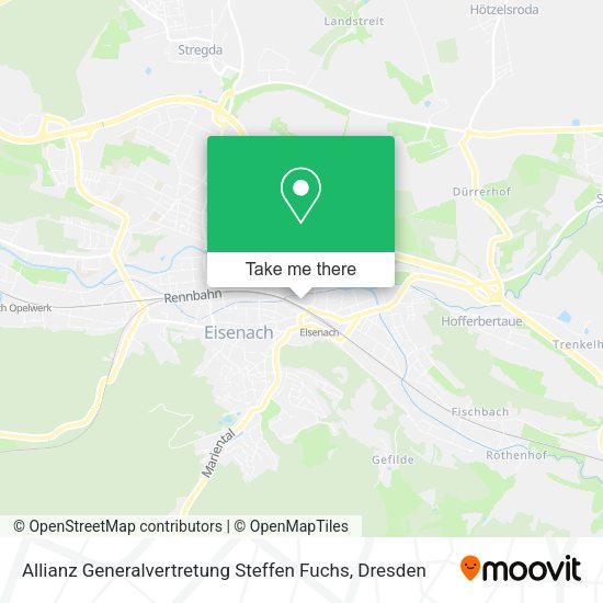 Карта Allianz Generalvertretung Steffen Fuchs