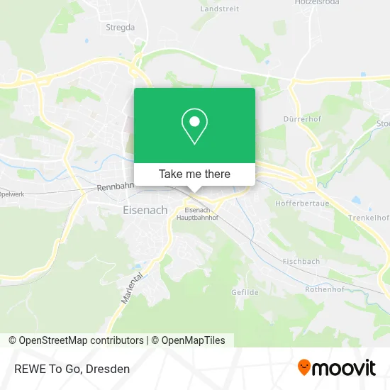 REWE To Go map