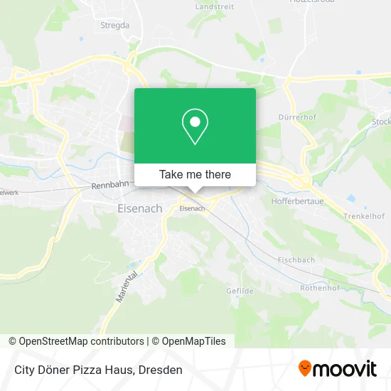 City Döner Pizza Haus map