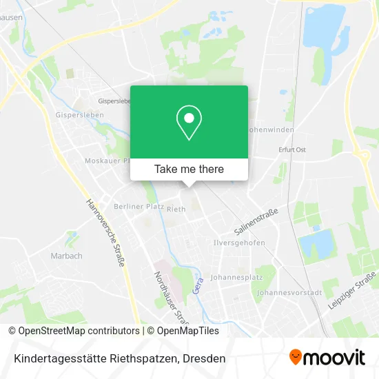Карта Kindertagesstätte Riethspatzen