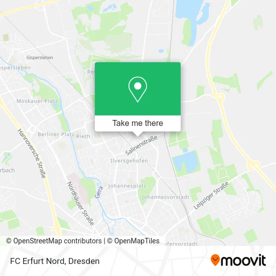 Карта FC Erfurt Nord