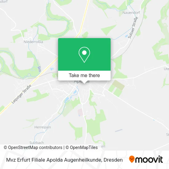 Карта Mvz Erfurt Filiale Apolda Augenheilkunde