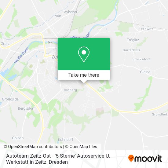 Карта Autoteam Zeitz-Ost - '5 Sterne' Autoservice U. Werkstatt in Zeitz