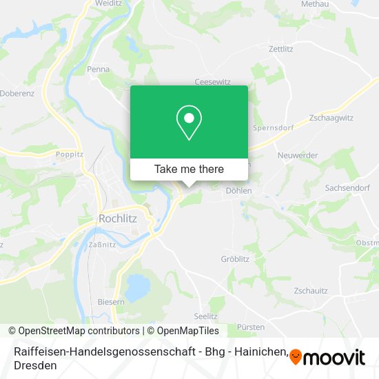 Карта Raiffeisen-Handelsgenossenschaft - Bhg - Hainichen