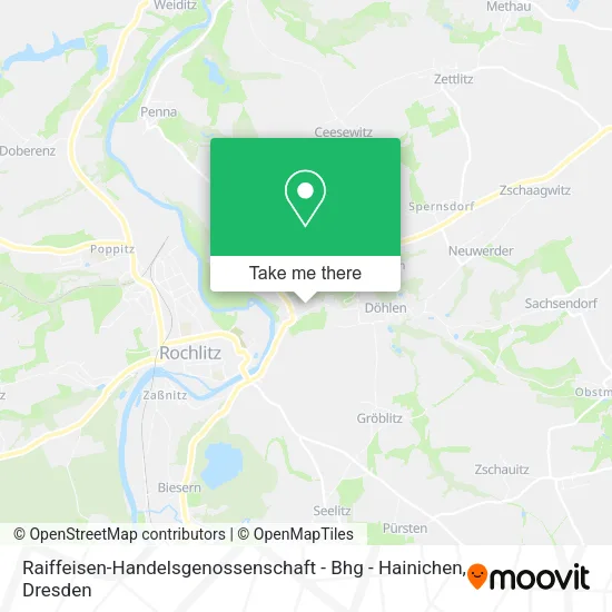 Карта Raiffeisen-Handelsgenossenschaft - Bhg - Hainichen