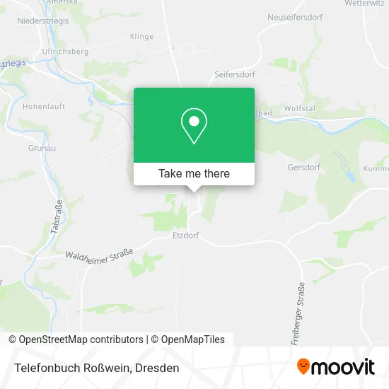 Карта Telefonbuch Roßwein